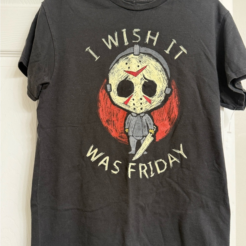 Black Graphic T-Shirt Friday the 13th